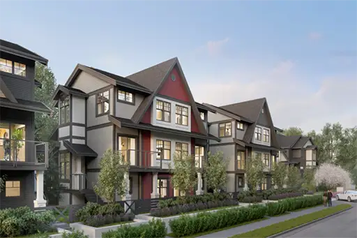 Nature's Walk wood frame townhome facility project in Pitt Meadows BC.